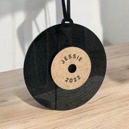 Customized Record Ornament - Custom Christmas Vinyl Music Lover Personalized - thumbnail 2