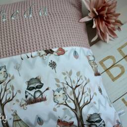 Name Embroidery Is Free Waffle Pique Pillow in Dusty Pink - thumbnail 2