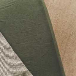 Forest Green Linen Fitted Sheet - Soft, Breathable, Durable, 100% Natural For Cozy & Stylish Bedding, Available in Various Sizes - thumbnail 2
