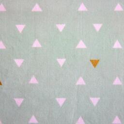 Mint Triangle Crib Sheet Gold Geometric Baby Bedding - thumbnail 4