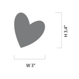 Modern Vinyl Art Wall Pattern Heart Decals For Walls Stickers Stylish Bedrooms Bathroom Stick On - Sd 066 - thumbnail 2
