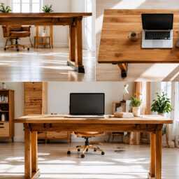 Desk/Office Table Solid Wood Furniture Home Office - thumbnail 2