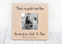 Mothers Day Gift For Aunt Auntie Gift Personalized Picture Frame Uncle From Niece Nephew Frame, Holiday - thumbnail 1