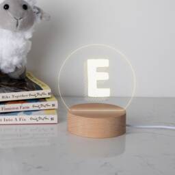 Personalised Mini Led Desk Lamp - Birthday Gifts For Friends Unique Initial Men Women Home Office Accessories - thumbnail 3