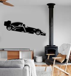 Wall Vinyl Decal Formula 1 Karting Racing Speeding Super Kart Decor 1327Dz - thumbnail 1