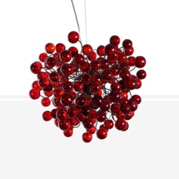 Red Ceiling Lamp, Hanging Light With Red Bubbles For Dining Table, Bedroom, Children Room.modern & Unique Hand Made Fixture - thumbnail 2