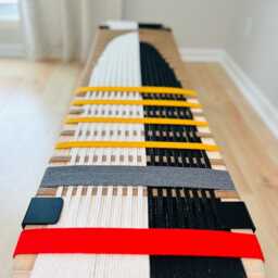 Hand-Woven Entryway Bench Mcm Style End Of Bed & Mudroom Seating - Custom-Made, Multiple Sizes - thumbnail 4