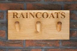 Personalised Wooden 3 Peg Coat Rack Rail Hook By The Fine Article Company