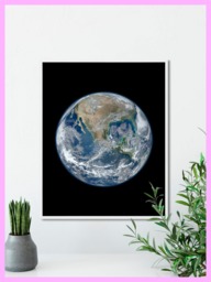 Space - Astronomy Earth 1 Planet Printable Print Decor Photo Wall Art Digital Download - thumbnail 1