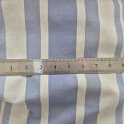 Blue Striped Sink Skirt, For Bathroom, Utility Vanity Shelf Self Adhesive Stripes Curtains - thumbnail 4