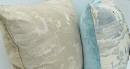 Bassano Embroidered Toile in Two Colourways - This Listing Is For 16 - thumbnail 1
