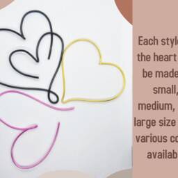 Wire Heart Wall Art Metal Love Sign, Sign Valentines Day Gift For Him Her, Bedroom Decor Art, Anniversary Gifts Her - thumbnail 2