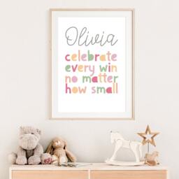 Girls Affirmation Print, Bedroom Prints, Nursery Decor, Wall Art, Motivational Quotes - thumbnail 2