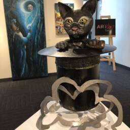 "Sculpture Named ""This Is Not A Top Hat Cat" - thumbnail 4