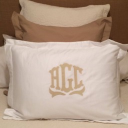 Monogrammed Applique Pillow Sham - thumbnail 2