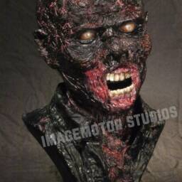 Walking Dead Burned Zombie 11 Scale Life Size Bust - thumbnail 2