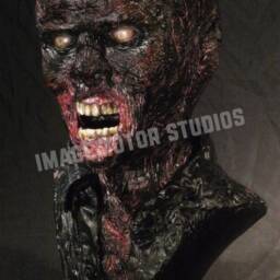 Walking Dead Burned Zombie 11 Scale Life Size Bust - thumbnail 3