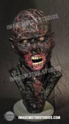 Walking Dead Burned Zombie 11 Scale Life Size Bust
