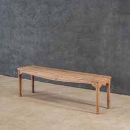 Handcrafted Reclaimed Teak Bench, Rustic Farmhouse Entryway, Hallway, Outdoor Garden Bench - thumbnail 2