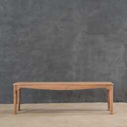 Handcrafted Reclaimed Teak Bench, Rustic Farmhouse Entryway, Hallway, Outdoor Garden Bench - thumbnail 3