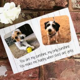 Dog Photo Frame, Lover Gift, Pet Block, Personalised Text, Gifts For Her, Him, Birthday Keepsake, Cat Gift - thumbnail 2