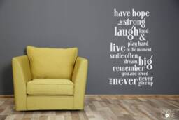 Have Hope Nursery Wall Decal Quote - Vinyl Text Sticker Art Custom Home Decor - thumbnail 1