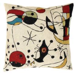 Zaida Miro Kite Flying Cream Cushion Pillow 18