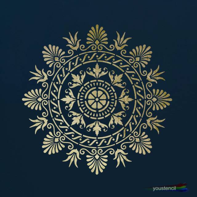 Mandala Stencil , For Walls, Art & Decoration St91 - image 1