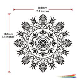 Mandala Stencil , For Walls, Art & Decoration St91 - thumbnail 2