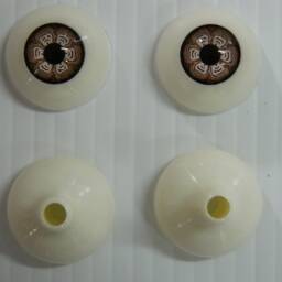 Pair Of Life Size Realistic Human Acrylic Full Round Eyes For Halloween Props, Masks, Dolls Cyborg - thumbnail 2