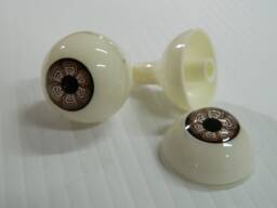 Pair Of Life Size Realistic Human Acrylic Full Round Eyes For Halloween Props, Masks, Dolls Cyborg