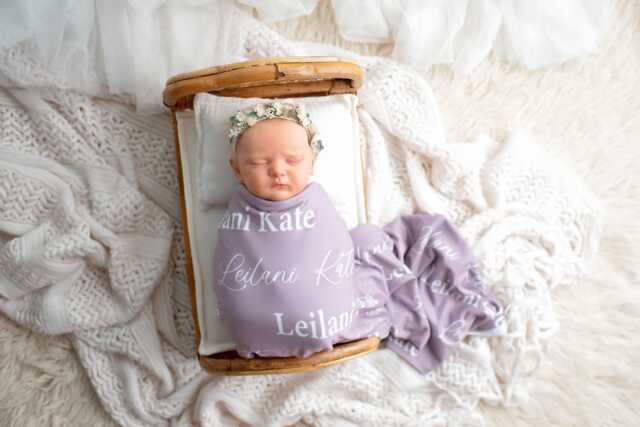 Personalized Baby Name Swaddle Blanket, Gift, Custom Coming Home, Gender Neutral Hospital Shower Js19 - image 1