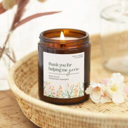 Nursery Teacher Gift For Preschool Teacher, Personalised Christmas Scented Candle - thumbnail 1