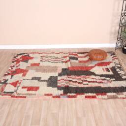 Vintage Boujaad Rug, Authentic Moroccan Rug 5x7 Ft - thumbnail 2