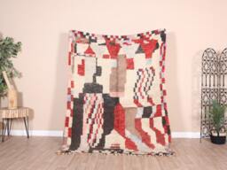 Vintage Boujaad Rug, Authentic Moroccan Rug 5x7 Ft - thumbnail 1