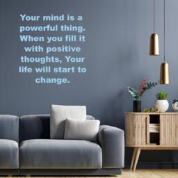 Your Mind Is A Powerful Thing, Inspirational, Motivational, Office, School, Home Wall Art, Sticker, Decal, Transfer, 5 Size's 36 Colours - thumbnail 3