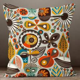 Abstract Pillow Case/Floral Modern Cushion Cover/Rustic Cozy Home Decoration Cover/Housewarming Gift/Gift For Him/Sofa Cover - thumbnail 4