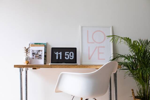 Industrial Style Table/Desk With Steel Legs & Reclaimed Wood Top - image 1