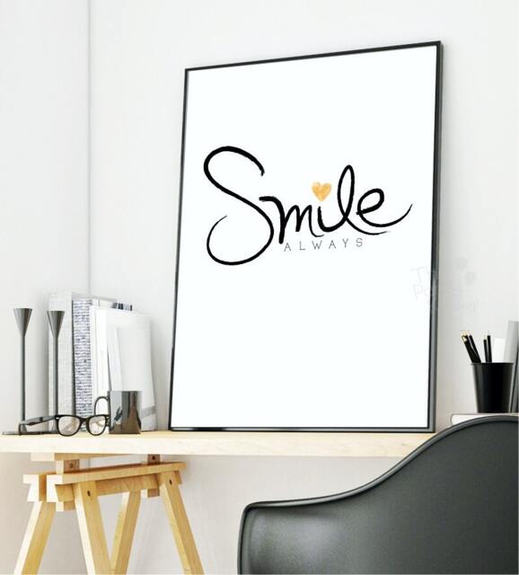 Smile Always Digital Print, Wall Art/Instant Download - image 1
