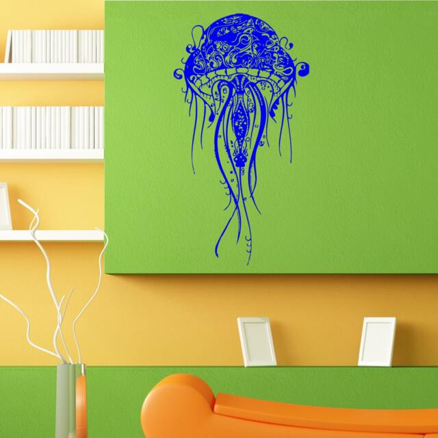Jellyfish Sea Ocean Creature Wall Sticker Vinyl Mural Decal Home House Apartment Art Decor Free Shipping L082 - image 1
