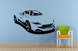 Sports Car Racing Concept Vehicle Wall Decal Vinyl Sticker Mural Room Decor L1527 - thumbnail 1