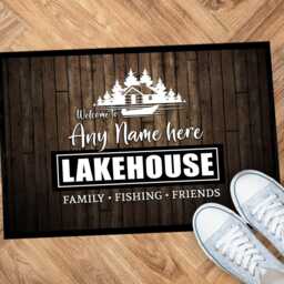 Personalised Lake House Entrance Door Mat - Vacation Cabin 60 X 40 cm - thumbnail 4