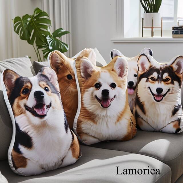 Personalized Pet Photo Pillow, 3D Lover Gift, Dog Portrait Pillow For Pet, Memorial Gift - image 1