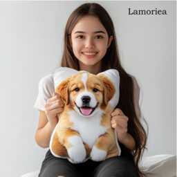 Personalized Pet Photo Pillow, 3D Lover Gift, Dog Portrait Pillow For Pet, Memorial Gift - thumbnail 2