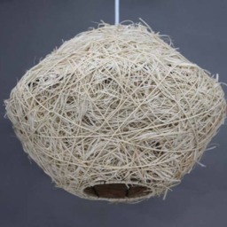Rattan Silk Pendant Light, Ceiling Lighting Fixture, Decorative Lamps - thumbnail 2