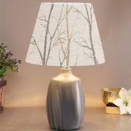 Fibre Naturelle Burley Silver Birch Empire Lampshade Ceiling Light/Table Lamp Pendant, Colourful Home Decor, Made in UK - thumbnail 2