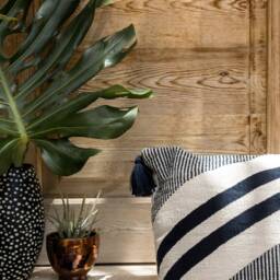 Valley Black Lumbar Handmade Kilim Cushion Cover Bohemian Throw Pillowcase & White Decor Ideas Woven 26x16 16x26 20x20 Tasseled - thumbnail 2