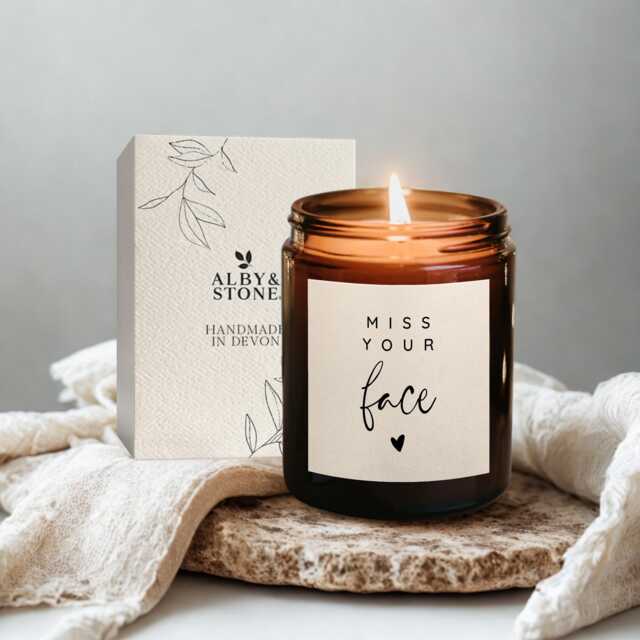 Best Friend Gift, Miss Your Face, Friend Candle, Gift For Friend, Perfect Gift Idea, You, I Miss You Box, Miss - image 1