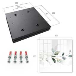 Watercolor Leaves Key Cabinet For Home, Green Box Wall, Flowers & Plants, Lovers Of Nature Subtlety - thumbnail 4