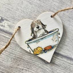 Cartoon Dog Garland, Wooden Puppy Bunting, Birthday Gifts For Lover, Pet Wall Decor - thumbnail 3
